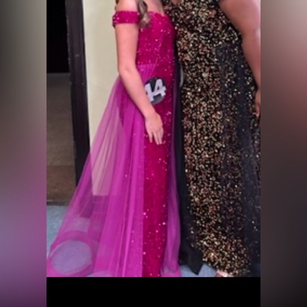 magenta pageant / prom dress !